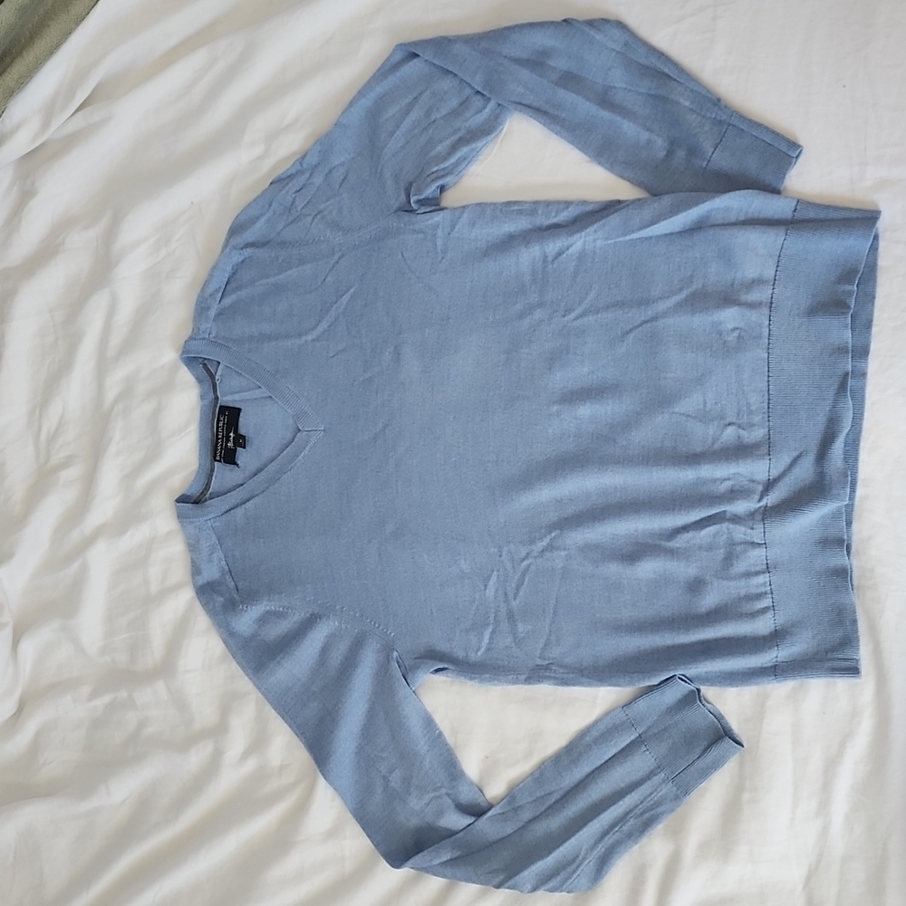 Banana Republic medium light blue v neck sweater.